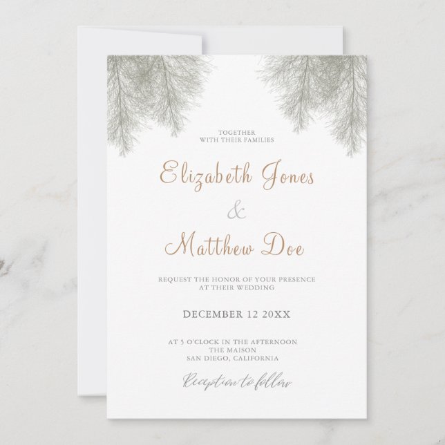 Einladung zur Hochzeit von Waldhochzeiten (Vorderseite)