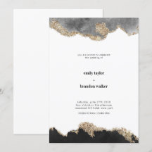 Einladung zur Hochzeit von Wasserfarben