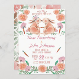 Einladung zur Hochzeit von Wasserfarben