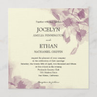 Einladung zur Hochzeit von Wasserfarben