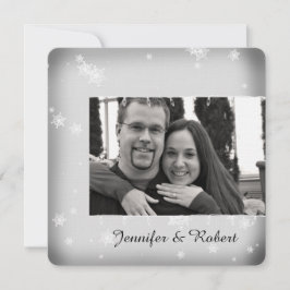 Einladung zur Hochzeit von White and Silver Snowfl