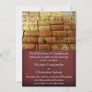 Einladung zur Hochzeit von Wine Cork