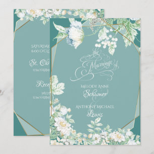 Einladung zur Hochzeit   Wildblumen und Beeren