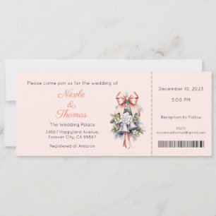 Einladung zur Hochzeit, Winterhochzeit, Weihnachte