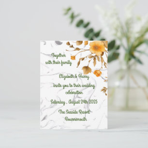Einladung zur Hochzeitsankündigung Postkarte