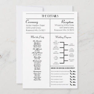 Einladung zur Hochzeitseröffnungsfeier