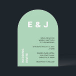 Einladung zur Hochzeitsfeier<br><div class="desc">Die Vorderseite dieser modernen Hochzeitseinladungskarte ist mit schwarz-weißen Schriftzeichen auf einem minzgrünen Hintergrund versehen. Auf der Rückseite der Karte ist das schlichte Minzgrün erkennbar. Eine schöne Hochzeitseinladungskarte,  die einfach online personalisiert werden kann,  bevor sie bestellt wird.</div>