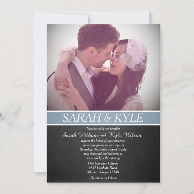 Einladung zur Hochzeitsfeier (Vorderseite)