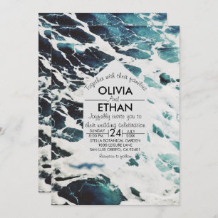 Einladung zur Hochzeitsfeier an der Küste