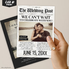 Einladung zur Hochzeitsfeier, Einladung zum Foto