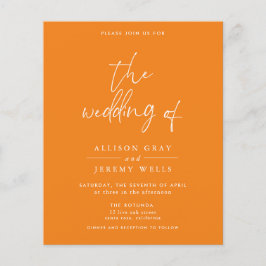 Einladung zur Hochzeitsfeier Flyer