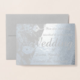 Einladung zur Hochzeitsfeier im FotoFoil Card