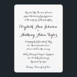 Einladung zur Hochzeitsfeier mit Handschrift<br><div class="desc">Diese einfache,  aber elegante Hochzeitseinladung bietet einen handgeschriebenen Stil der Kalligraphie,  der eine Hochzeit zu jedem Thema ergänzt. Mit dieser eleganten,  dezenten Hochzeitseinladung kann man nicht falsch liegen. Passen Sie die Hintergrundfarbe an,  um Ihr Hochzeitstil zu gestalten,  oder halten Sie sich mit klassischem Weiß.</div>