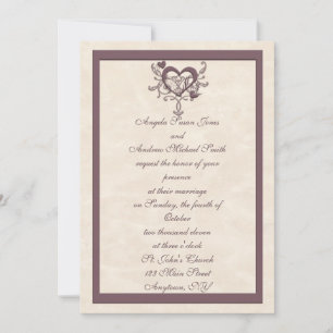 Einladung zur Hochzeitsfeier von Elfenbein