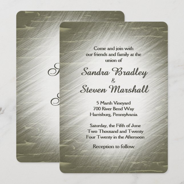 Einladung zur Hochzeitsjagd (Vorne/Hinten)