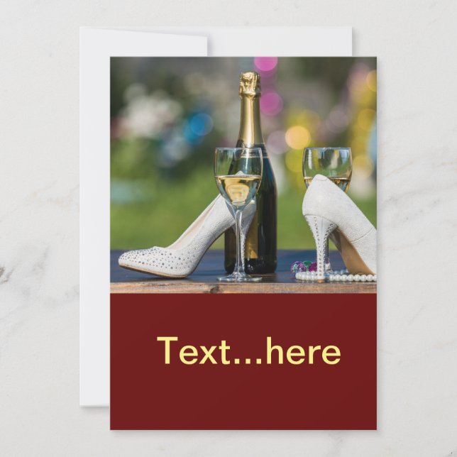 Einladung zur Hochzeitskarte (Vorderseite)