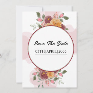 Einladung zur Hochzeitskarte für Blumenrahmen