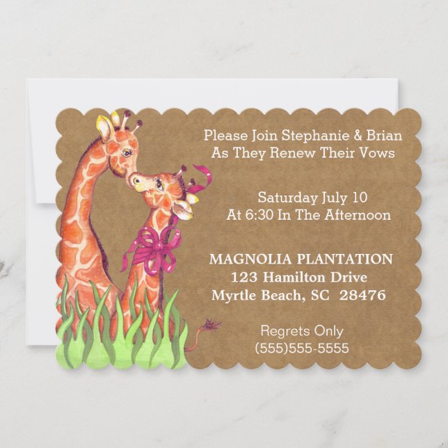 Einladung zur Hochzeitverlängerung (Vorderseite)