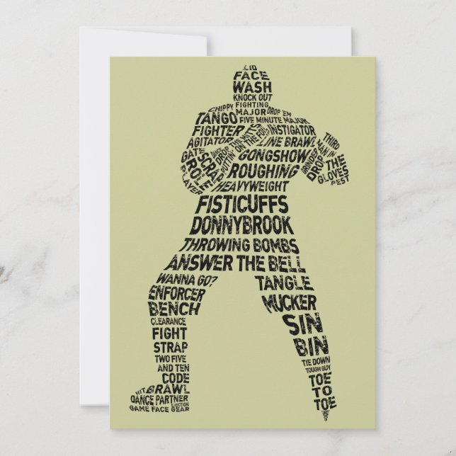 Einladung zur Hockey-Enforcer (Vorderseite)