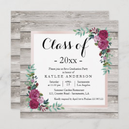 Einladung zur holzchic Graduation Party