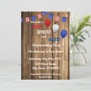 Einladung zur Housewarming-Party bei Red, White &