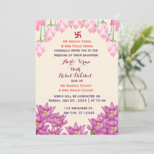 Einladung zur indischen Hochzeit
