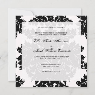 Einladung zur individuellen Hochzeit: DAMASK
