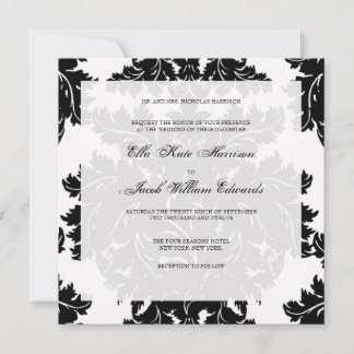 Einladung zur individuellen Hochzeit: DAMASK