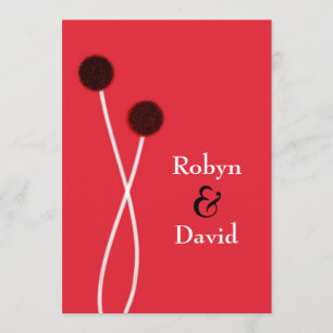 Einladung zur japanischen Sommerzeit in Rot und Sc