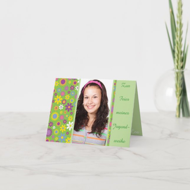 Einladung zur Jugendweihe (Vorderseite)