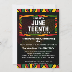 Einladung zur Juneteenth-Feier zur Ehrung der Frei