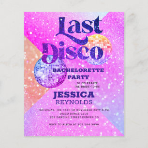 Einladung zur Junggeselinnen-Abschied-Disco Flyer