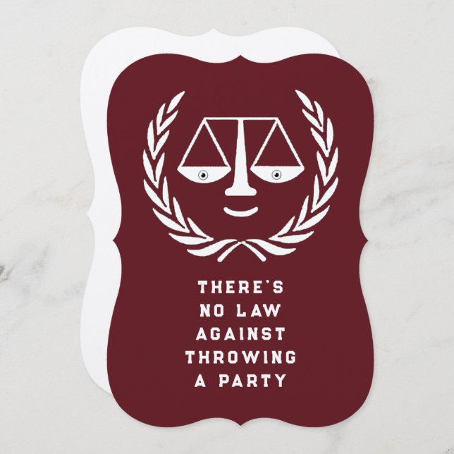 Einladung zur Jurastudium (Vorne/Hinten)