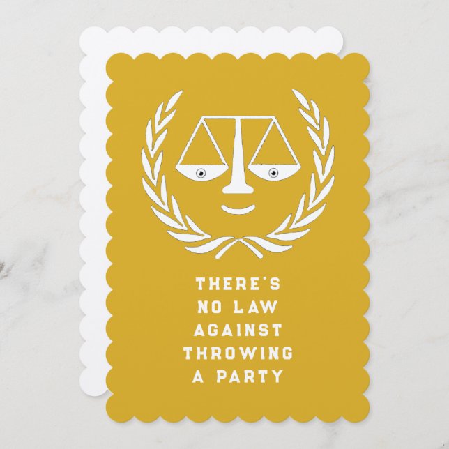 Einladung zur Jurastudium (Vorne/Hinten)