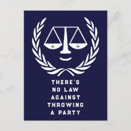 Einladung zur Jurastudium Postkarte