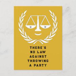 Einladung zur Jurastudium Postkarte