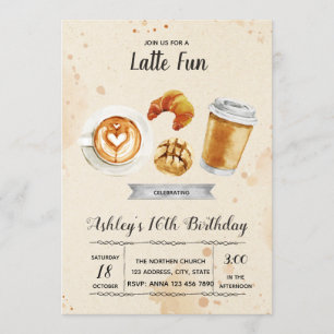 Einladung zur Kaffee-Brunch-Party