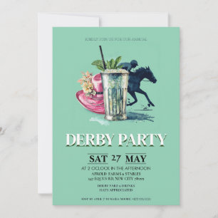 Einladung zur Kentucky Derby-Party Mint Julep Derb