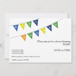 Einladung zur Kinderdusche - Banner
