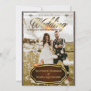 Einladung zur klassischen Hochzeit