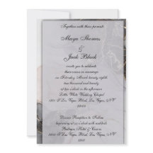 Einladung zur klassischen Hochzeit