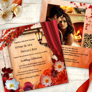Einladung zur klassischen italienischen Hochzeit i