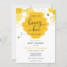 Einladung zur kleinen Honey Bee Baby Dusche