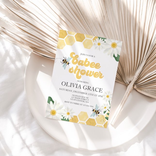 Einladung zur kleinen Honey Bee Baby Dusche Hummel (Von Creator hochgeladen)