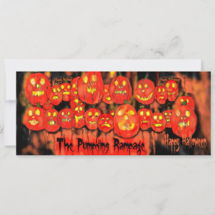 Einladung zur Kürbis-Rampage-Halloween-Party