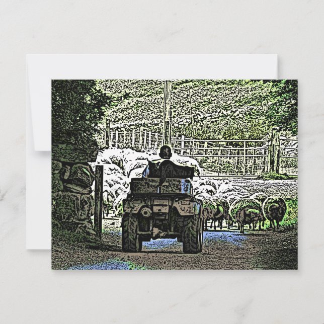 Einladung zur LANDWIRTSCHAFTSKARTE (Vorderseite)