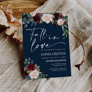 Einladung zur Liebe Navy Bridal Dusche