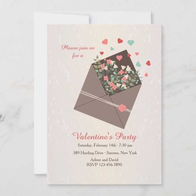 Einladung zur Liebe senden (Vorderseite)