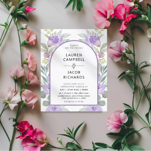 Einladung zur Lila Blumenarschenhochzeit