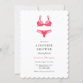 Einladung zur lila Lingerie-Dusche